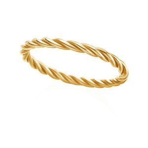 Twist Rope 18k gold Minimalist Ring